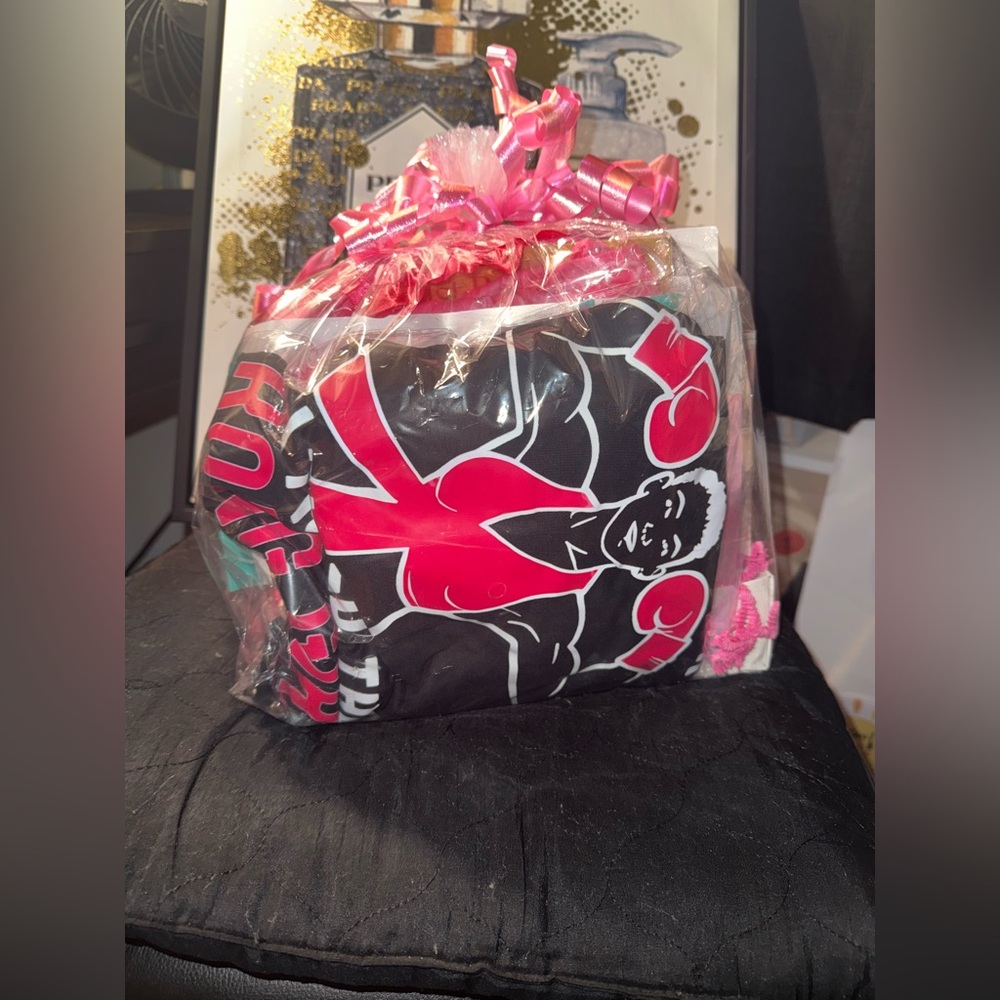 Breast Cancer Awareness Gift Basket with Pink Accents-Or all cancers Handmade - Picture 7 of 8